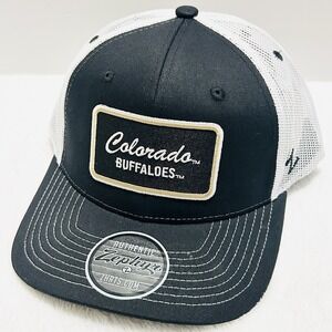 Zephyr Colorado Buffaloes Script Trucker Hat Cap Adjustable Snapback‎ Black NCAA